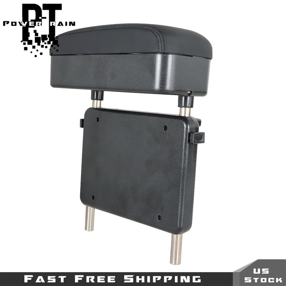 Universal Car Armrest Box Elbow Support Adjustable Center Console Armrest Black