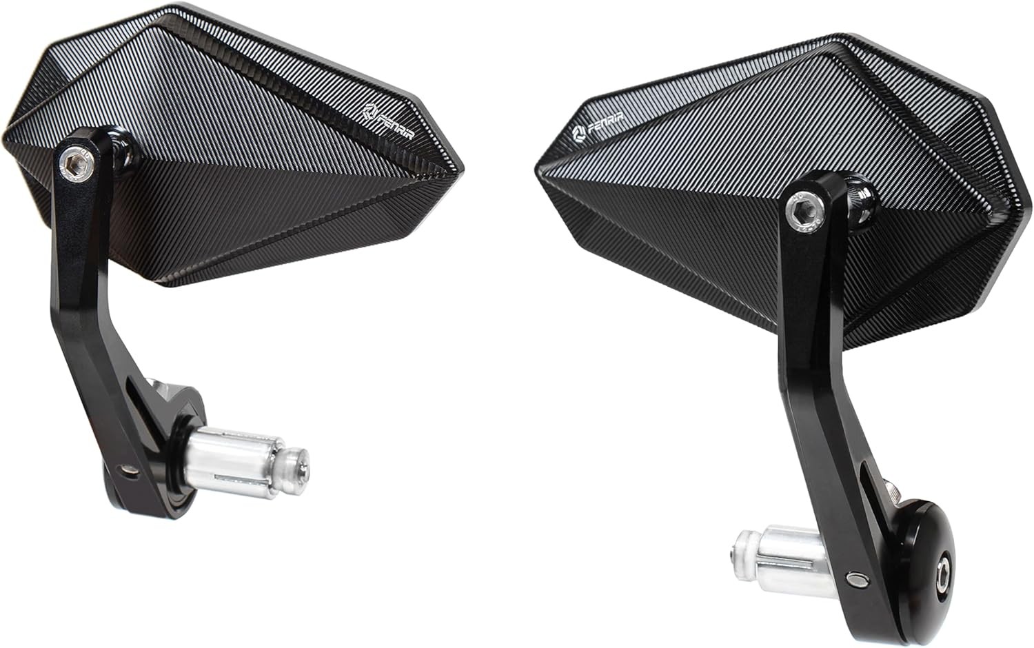 FENRIR CNC Aluminum Alloy Cafe Racer Black Motorcycle Bar 801-0372-1, black