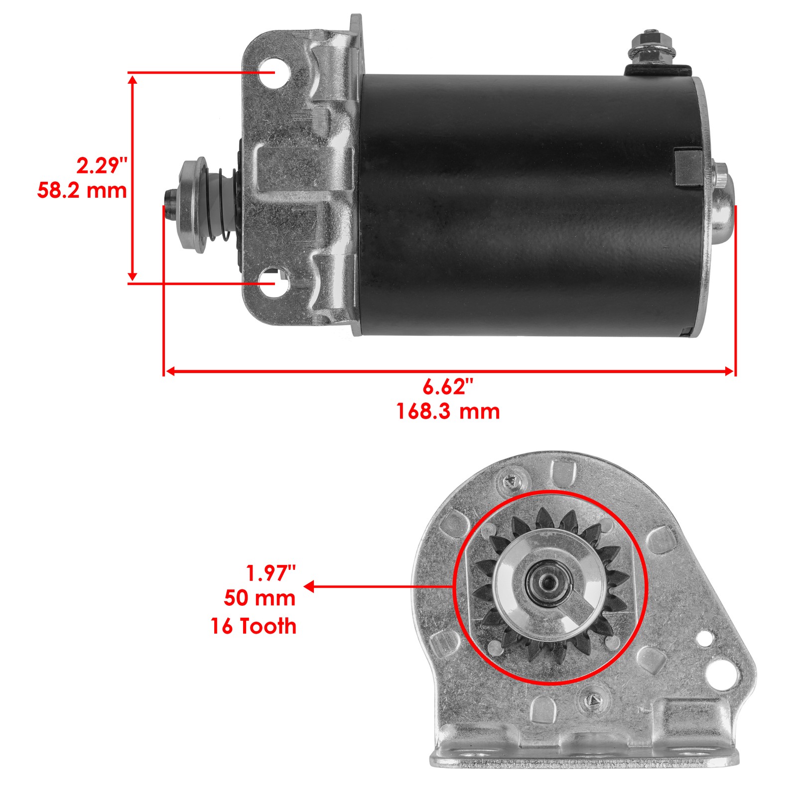 Caltric Starter For John Deere S220 200 Series Tractor / MIU13772