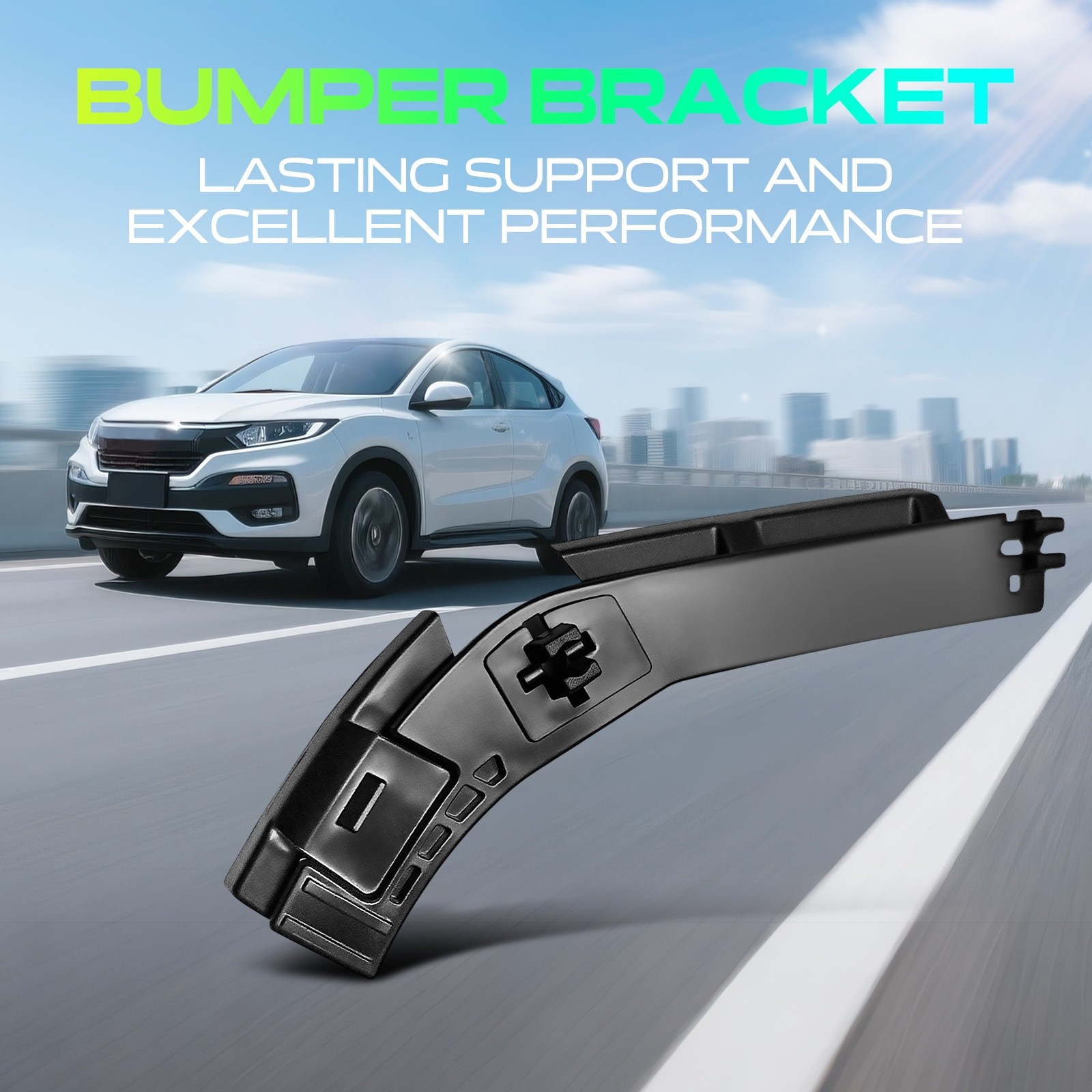 Front Passenger Polypropylene Plastic Bumper Bracket for Nissan Xterra 2005-2015