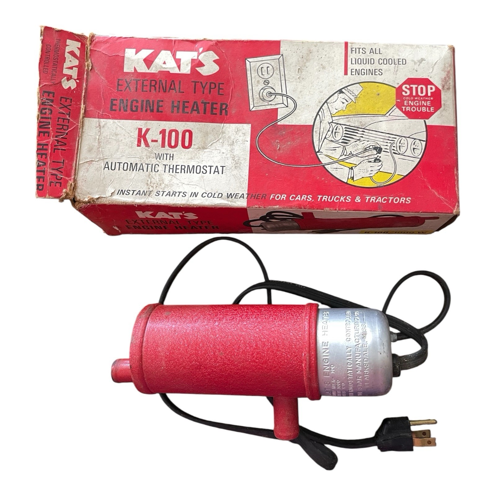Kat’s External Engine Heater K100 Vintage Untested Unit Only