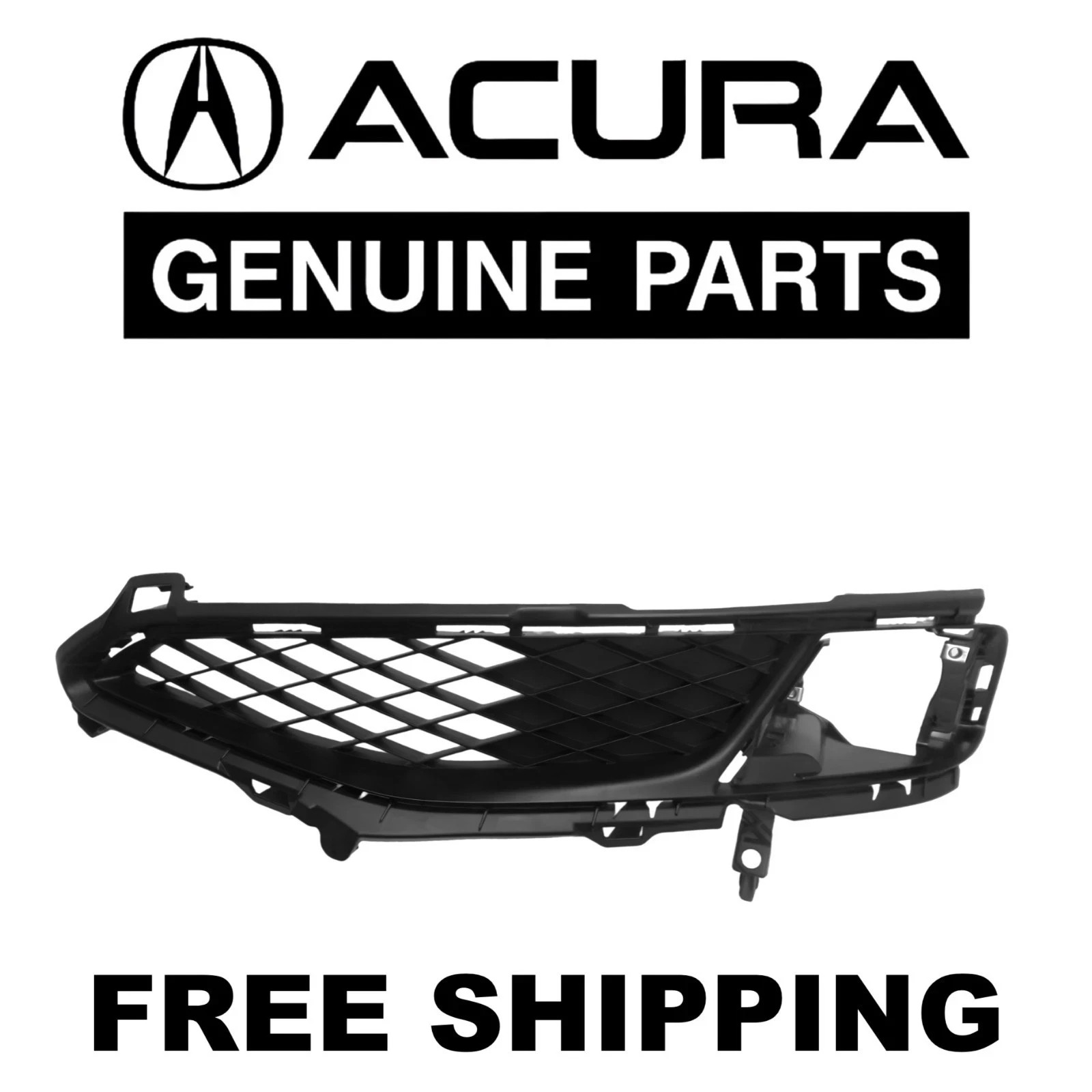 OEM 2013-2015 Acura ILX Fog Light Cover Bumper Grille DRIVER Side Front OEM