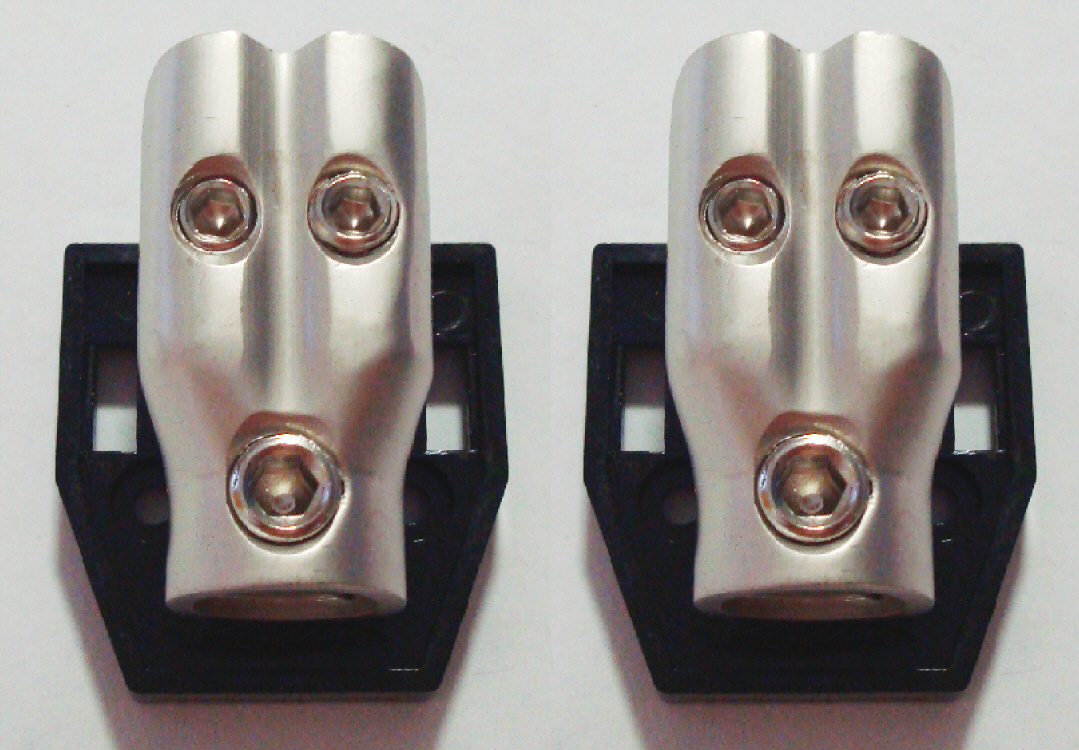 2X DISTRIBUTION BLOCK 0-4-8 Gauge Power Wire Cable Splitter Car Audio Connector