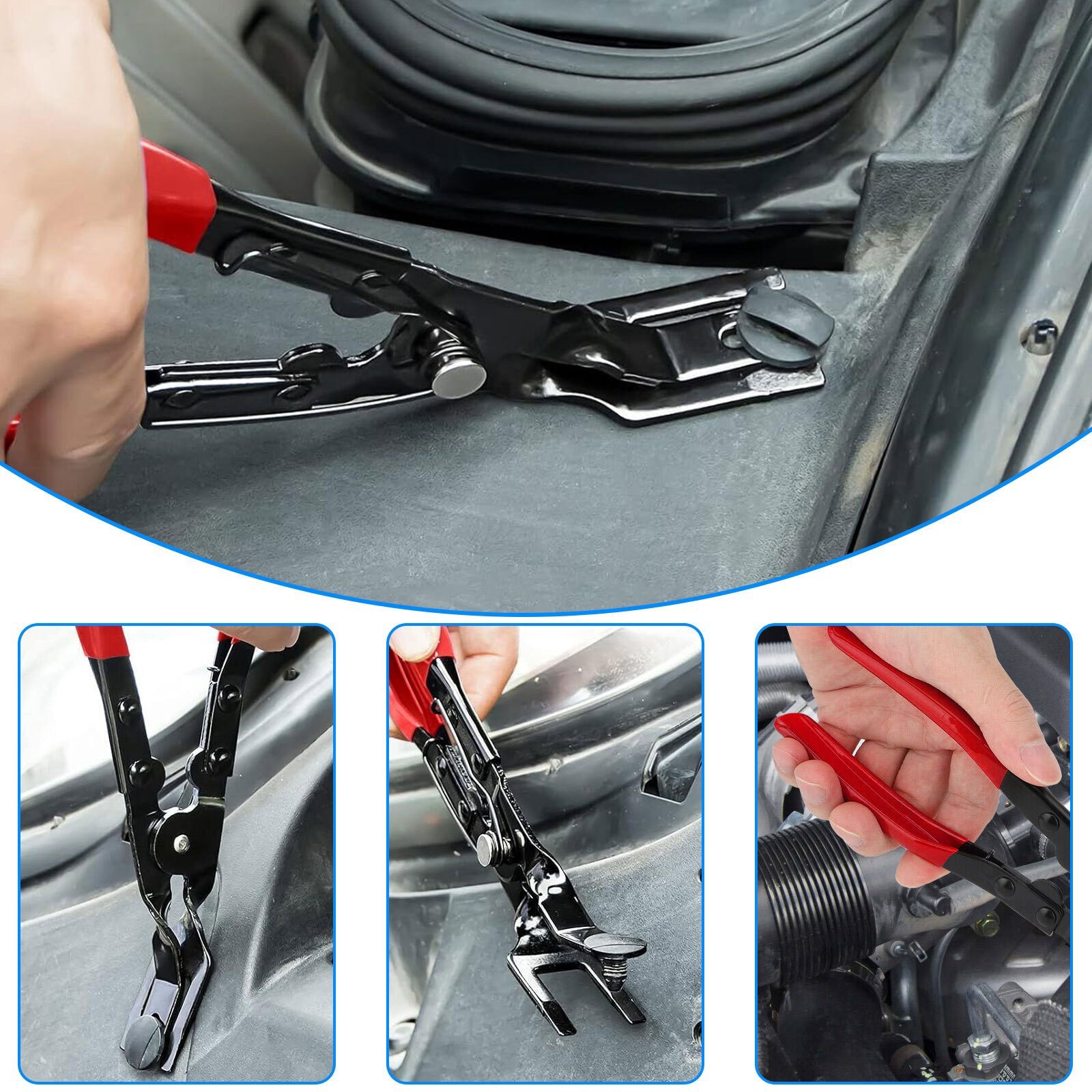 Door Trim Rivets Clips Pliers Fastener Remover Puller Pry Bar Tool Kit Trim Clip