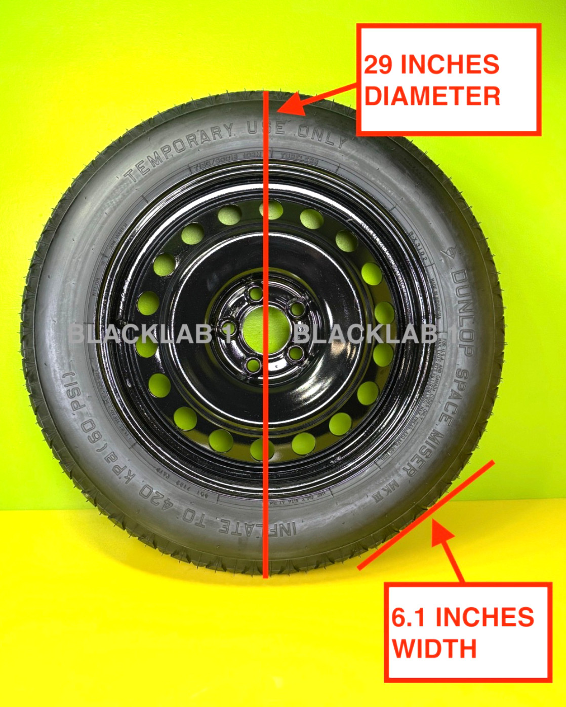 SPARE TIRE 18″ FITS:2024 2025 2026 HYUNDAI PALISADE