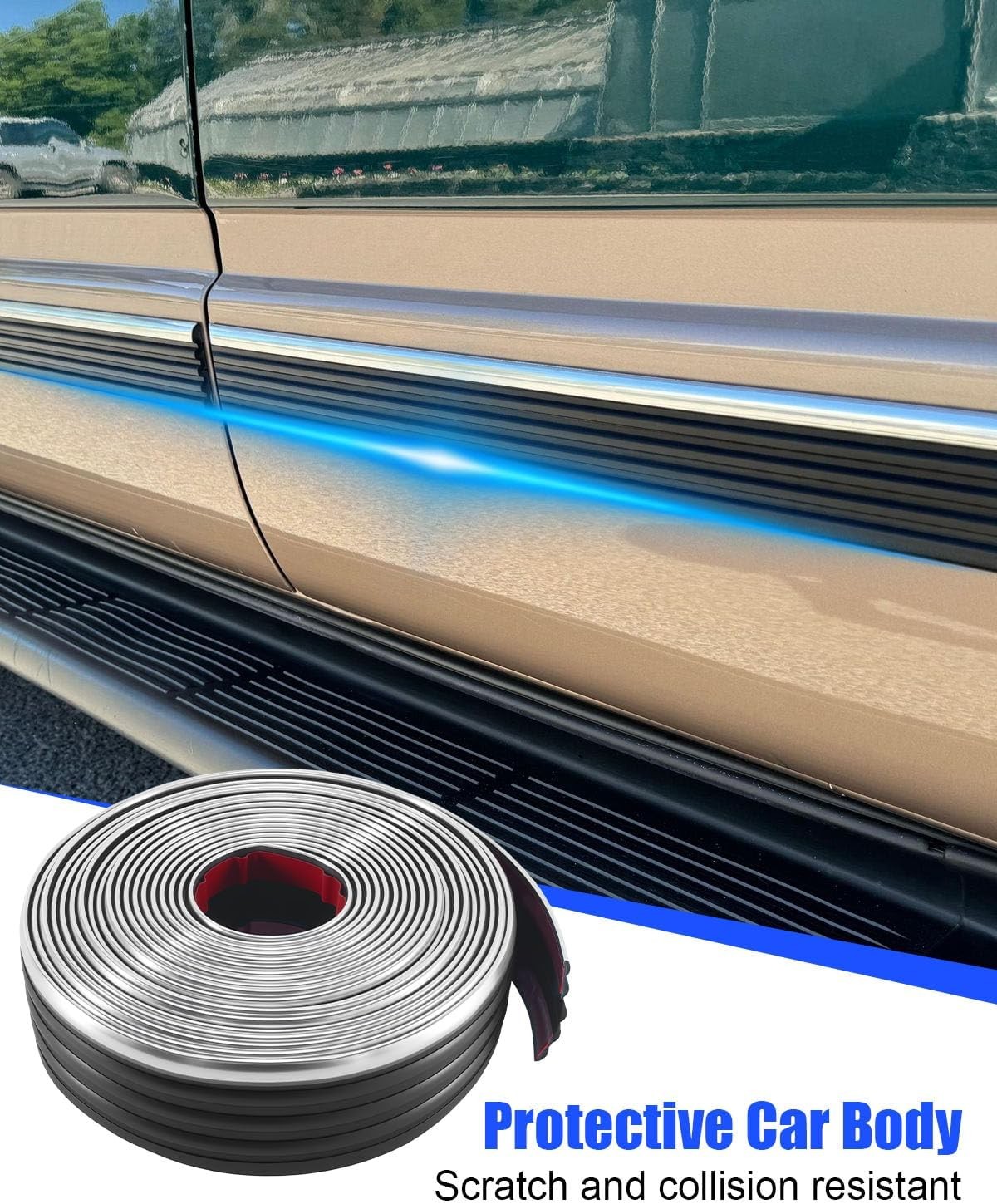 13FT Chrome Body Side Molding Trims for 1999-2007 Chevy Silverado 1500 2500 3500