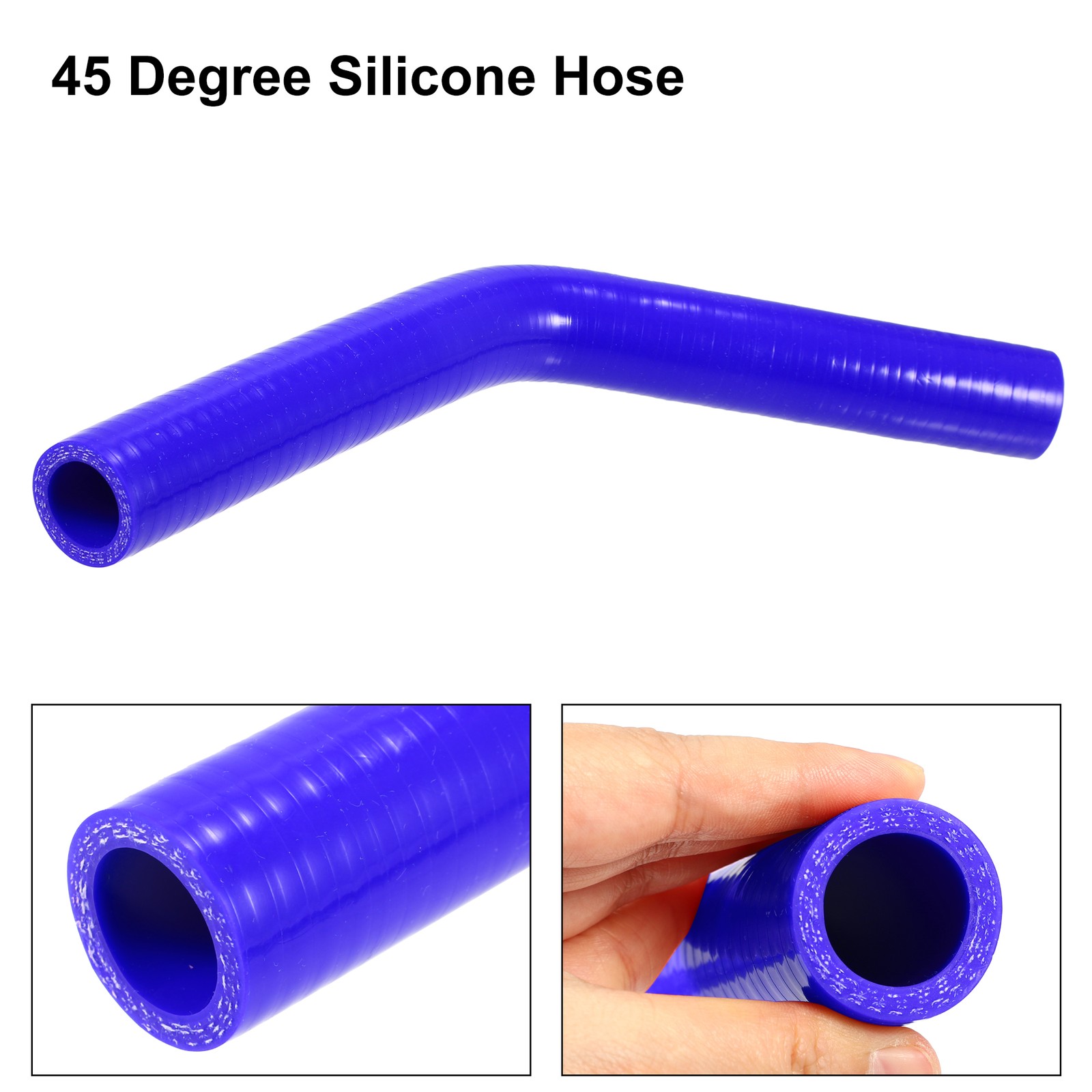 25mm 0.98″ 45 Degree Auto Elbow Coupler Silicone Hose Intercooler Tube Blue