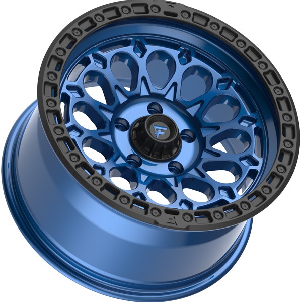 (Set of 5) Fittipaldi Offroad FT101 17×9 5×5″ -12mm Blue Wheels Rims 17″ Inch