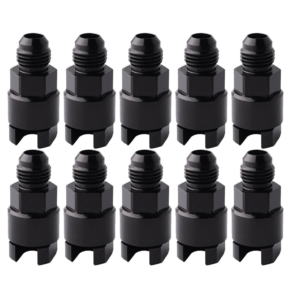 8AN 6AN Male to 3/8 5/16 Fuel Rail Adapter EFI Fitting Quick Disconnect Screw On