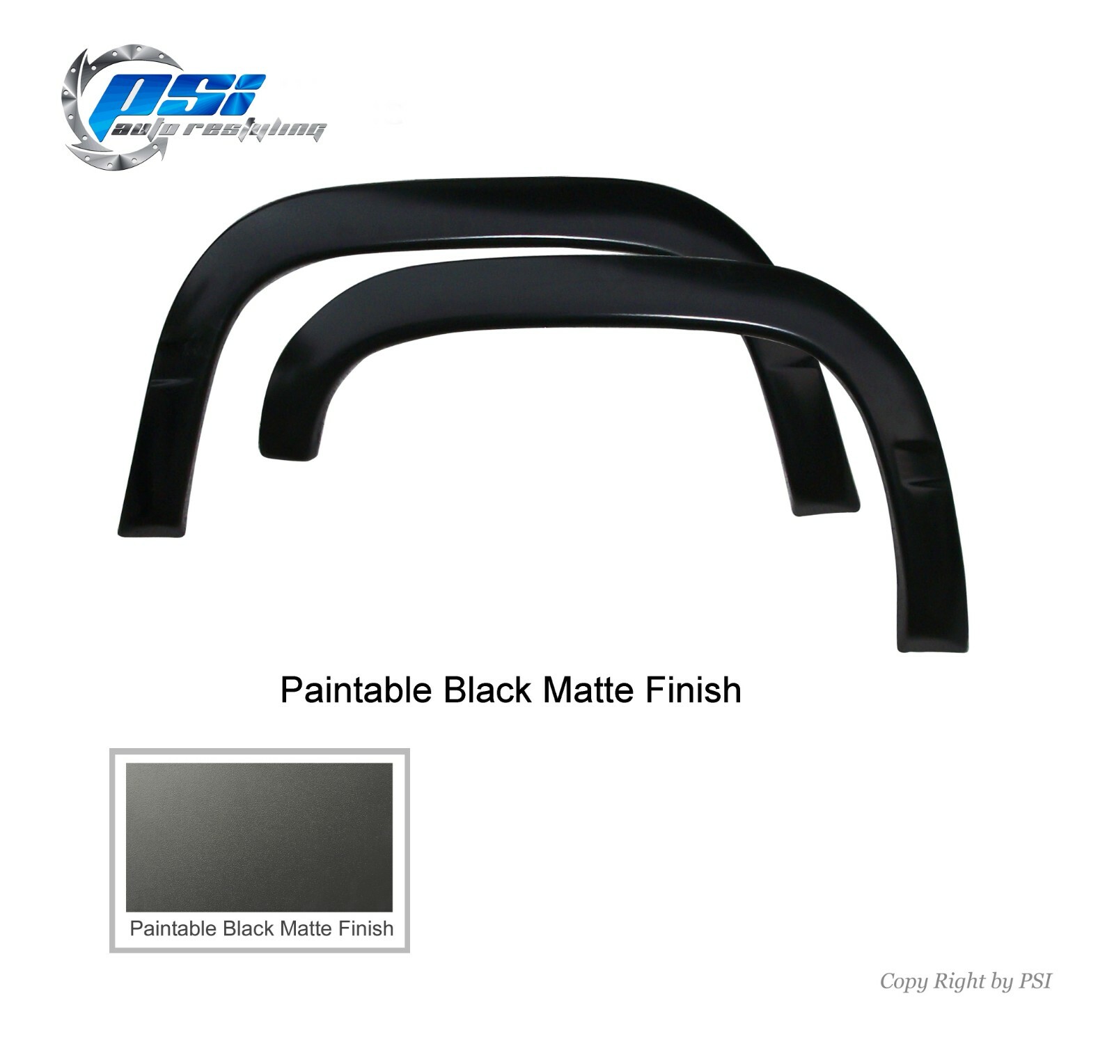 Rugged Fender Flares Paintable Finish Fits GMC Chevrolet C/K 1500 2500 3500