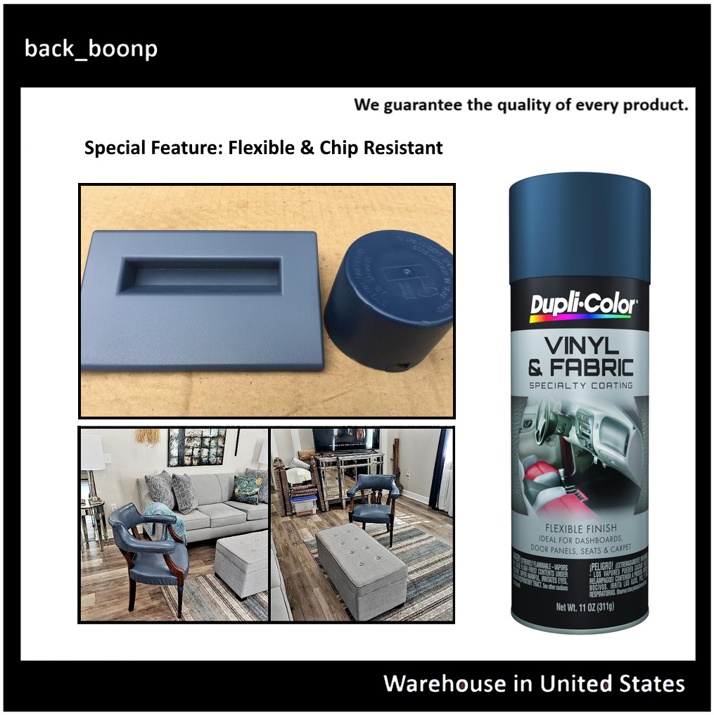 Medium Blue Vinyl Leather Plastic Fabric Spray Paint Interior Restore Coating