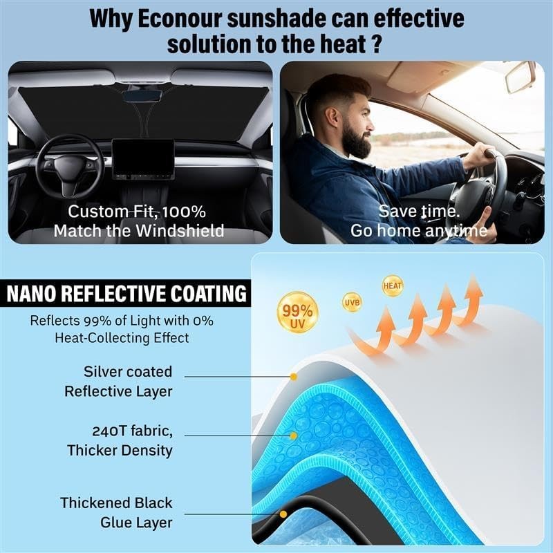 Window Sunshade Sun Visor Protector Foldable Car Sun Shade For Acura SUV & Sedan