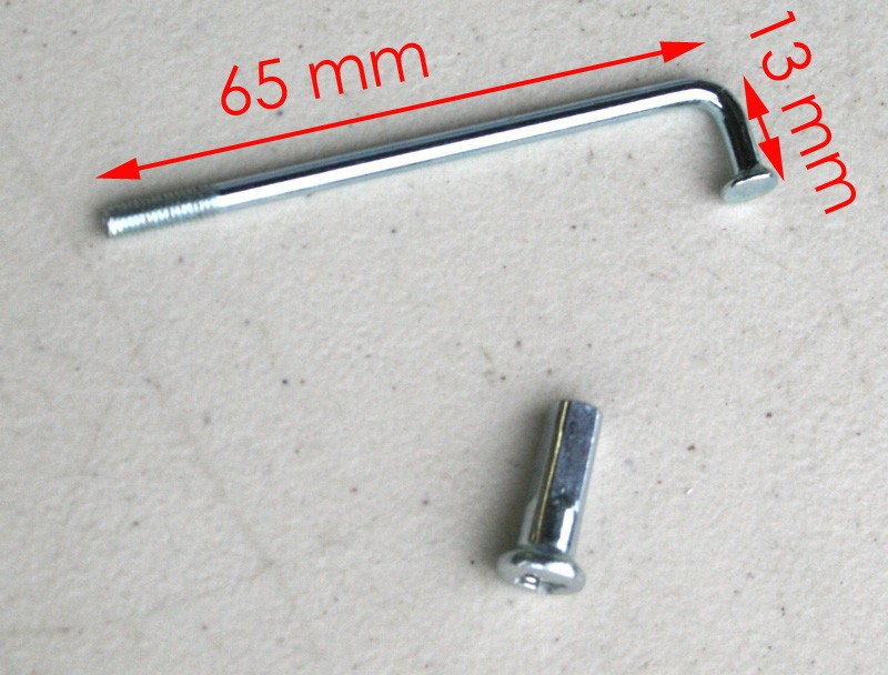 32 OF Rim Spoke (L=65mm/2.56″; Diameter=3mm, 0.12″), for dirt bike/PIT BIKE