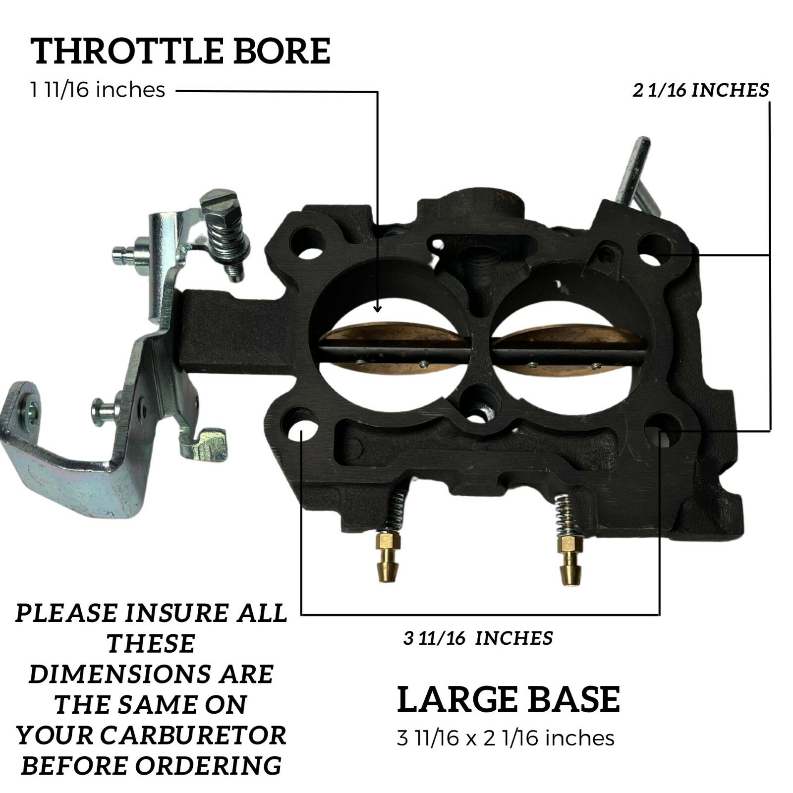 New Carburetor Type Rochester 2GC 2 Barrel Chevrolet Engines 5.7L 350 6.6L 400