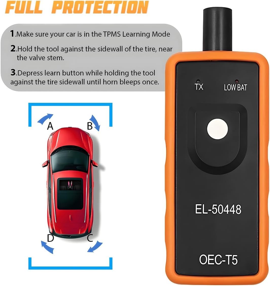Universal TPMS Activation Reset Tool for Tire Pressure Sensors – Easy to Use
