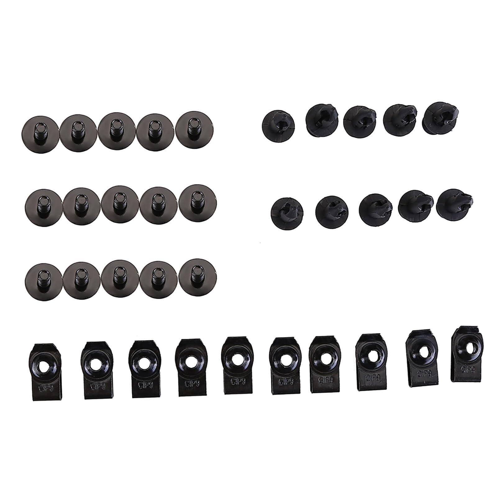 35PCS Engine Under Cover Splash Shield Guard Body Bolts & U-nut Clip Fastener
