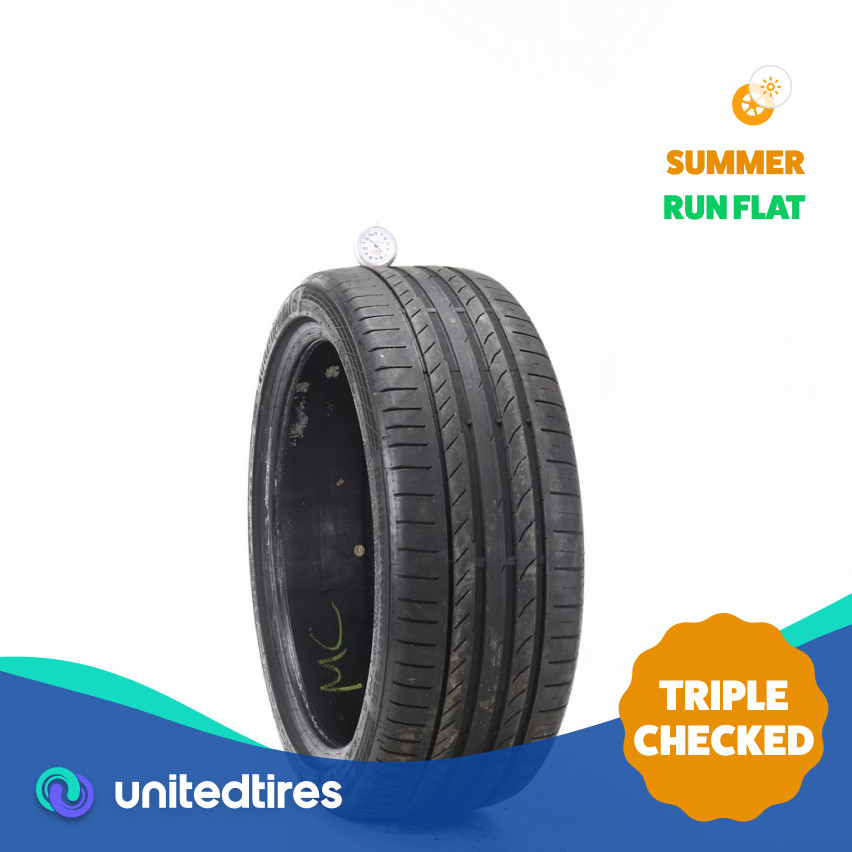Used 225/40R19 Continental ContiSportContact 5P SSR MOE 93Y – 5/32