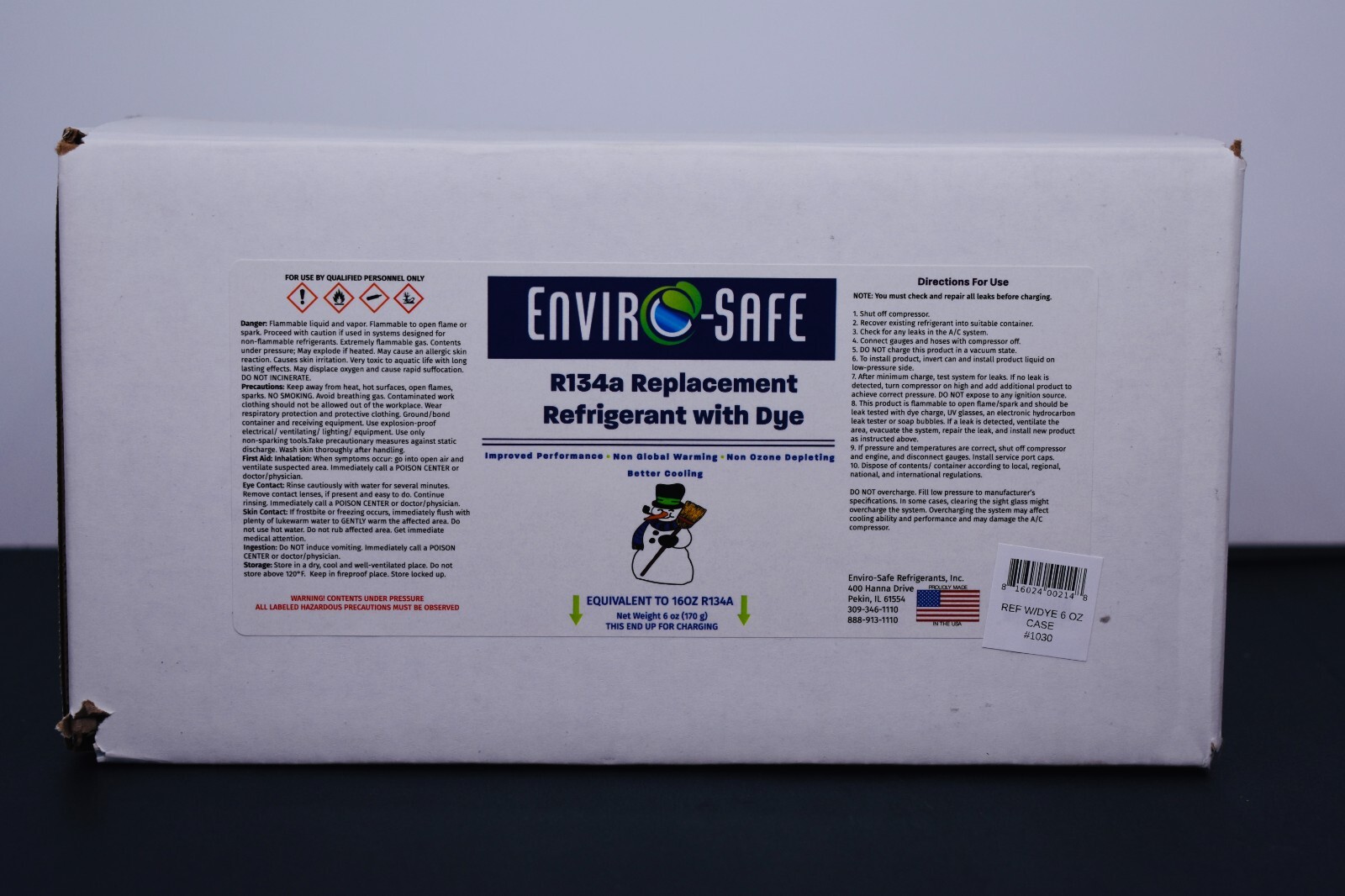 R134a Replacement Refrigerant with dye- CASE OF 12 CANS!