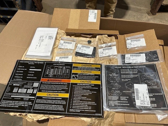 AMK23A WITHOUT WINCH, COMPLETE IDENTIFICATION PLATE KIT