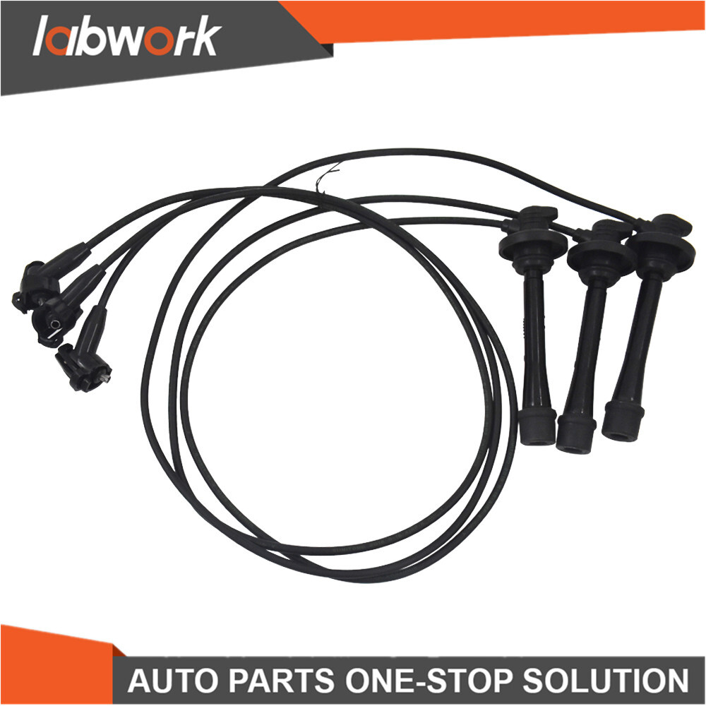 Labwork Set of 3 Spark Plug Wires For Toyota 4Runner Tacoma Tundra 3.4L