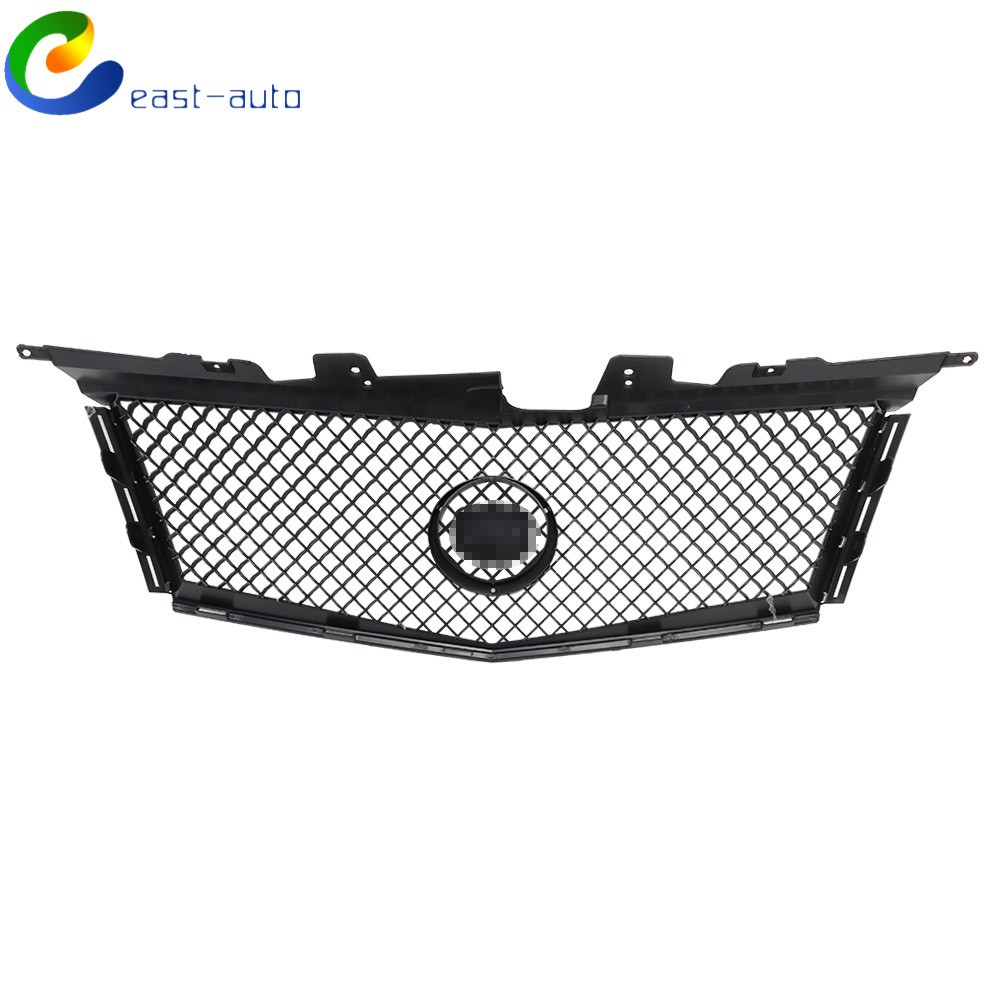 Gloss Black Front Bumper Upper Grille Mesh Fit For Cadillac CTS 2008-2013