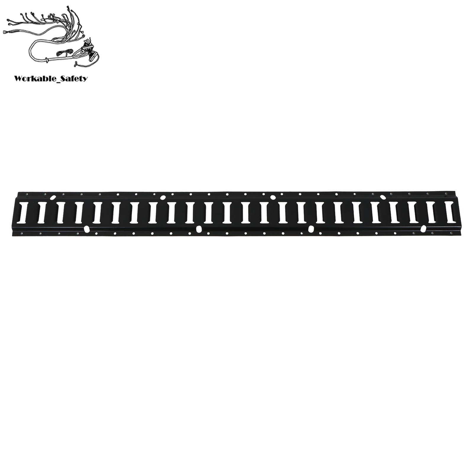 16 Pack 4′ E-Track Rail Set, Black Powder Coated Finish Fit For Trailers & Vans