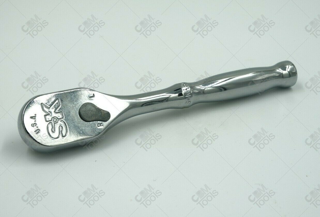 SK Hand Tools 80180 1/4″ Dr. LP90 Low Profile Reversible 90 Tooth Ratchet (5in)