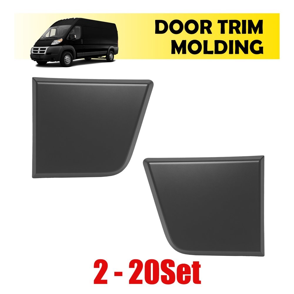 2-20X Rear Gray Exterior Body Side Trim Fit 2014-18 Ram ProMaster 1500 2500 3500