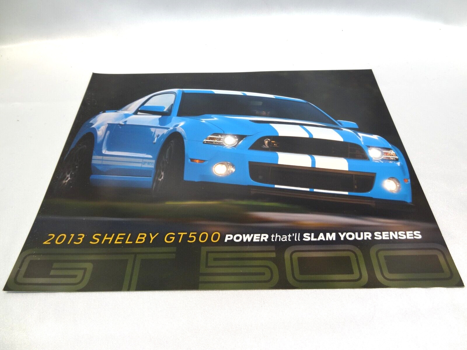 2013 FORD MUSTANG SHELBY GT500 DEALERSHIP PROMO SALES BROCHURE FLYER 8.5 x 11″
