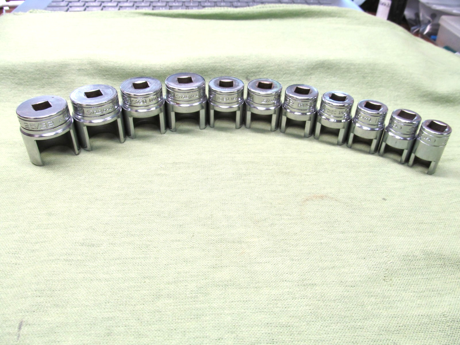 11pc Snap-on 3/8″ drive Weatherhead Socket Set – 3/8″ thru 25/32″ – USA