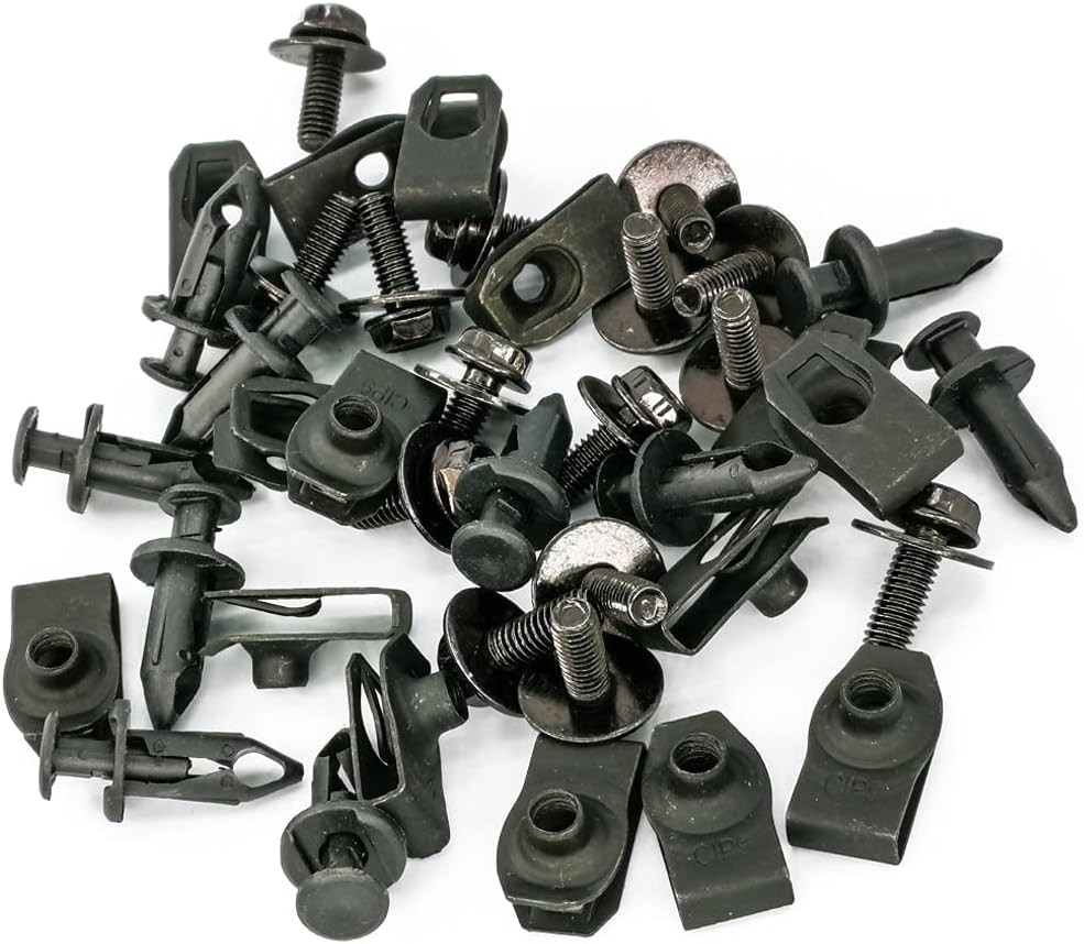 35pcs Engine Under Cover Splash Shield Guard Body Bolt U-nut Clips Fastener New