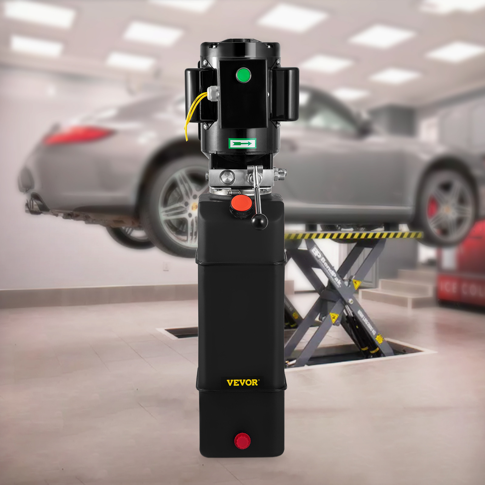 3 HP Car Auto Lift Hydraulic Power Unit Pack 220V 60hz 2950 PSI 3.5 Gal Tank