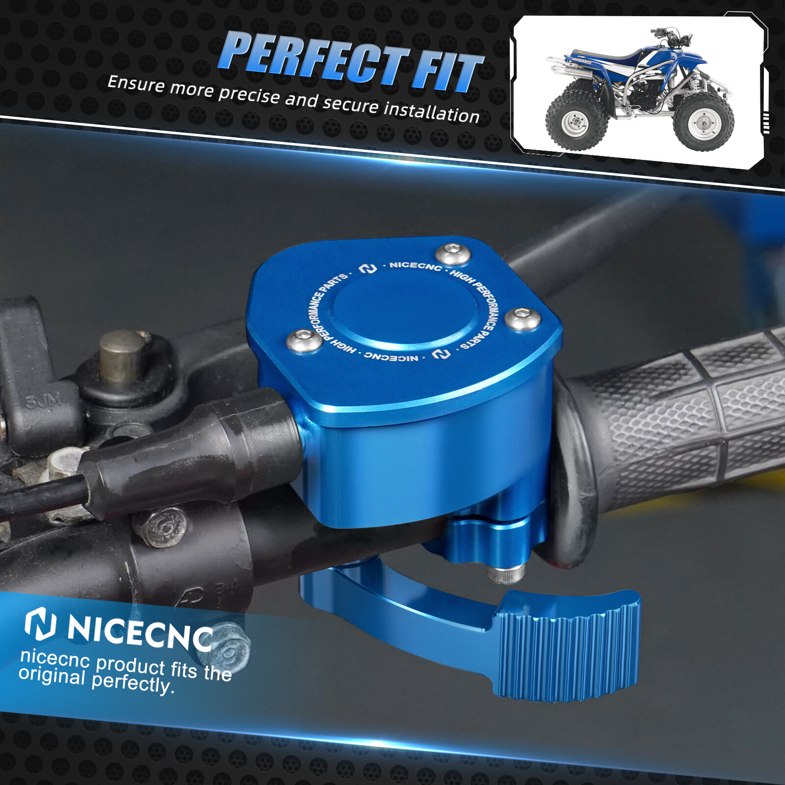 NICECNC Thumb Throttle Lever Assembly For Yamaha YFZ450R YFZ450 3GG-26250-20-00