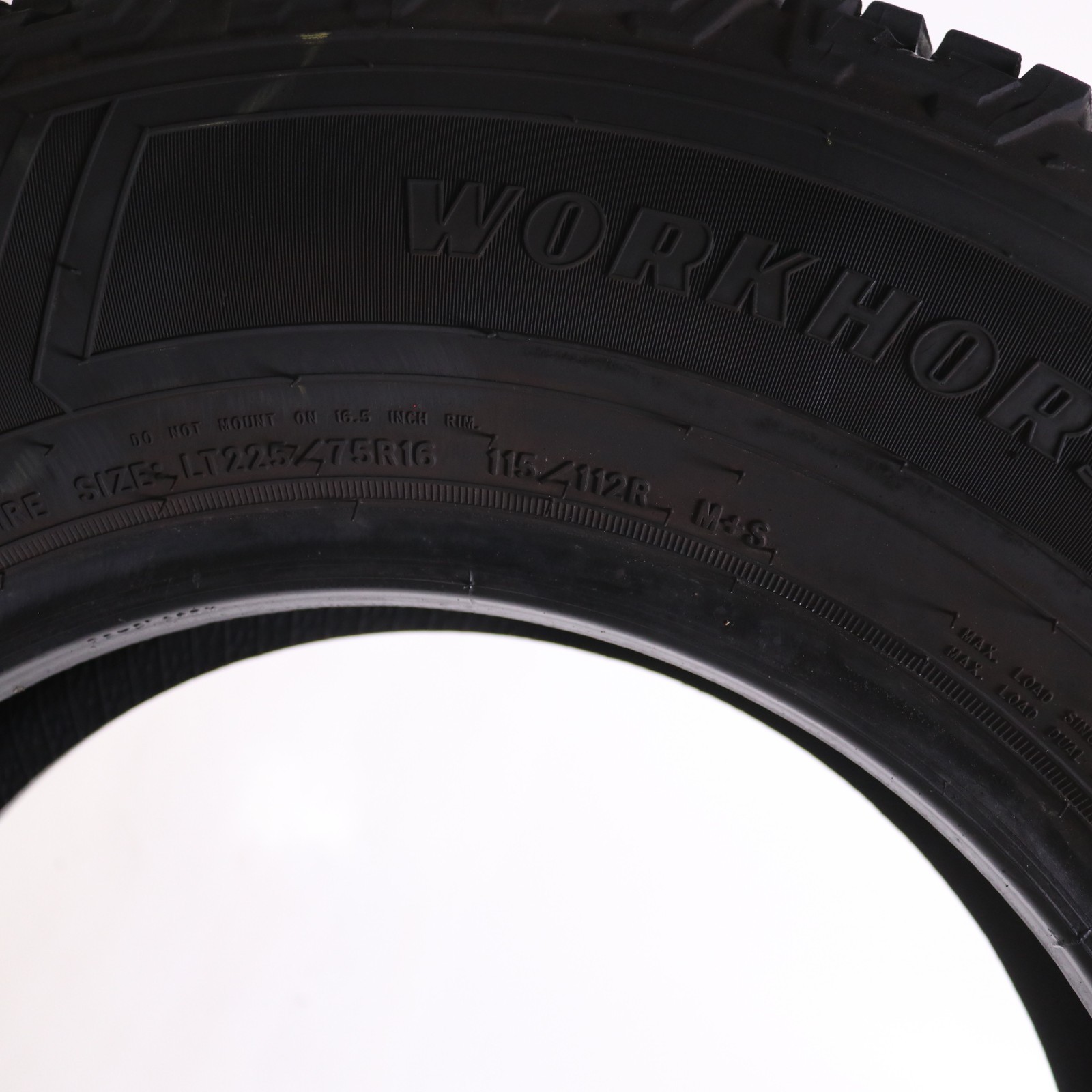 Used LT 225/75R16 Goodyear Wrangler Workhorse HT – 115/112R – 12/32
