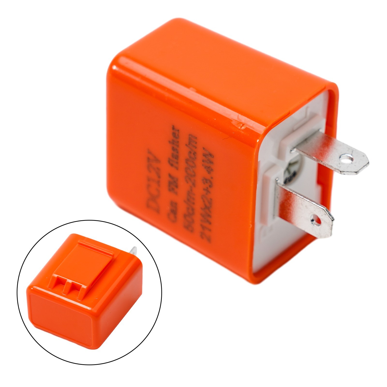 2-Pin LED Flasher Relay -40??C To +80??C ABS Plastic Accessories Adjustable