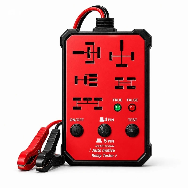 Automotive Relay Tester 12V 24V 4 Pin 5 Pin Car Diagnostic Tool 5 Seats