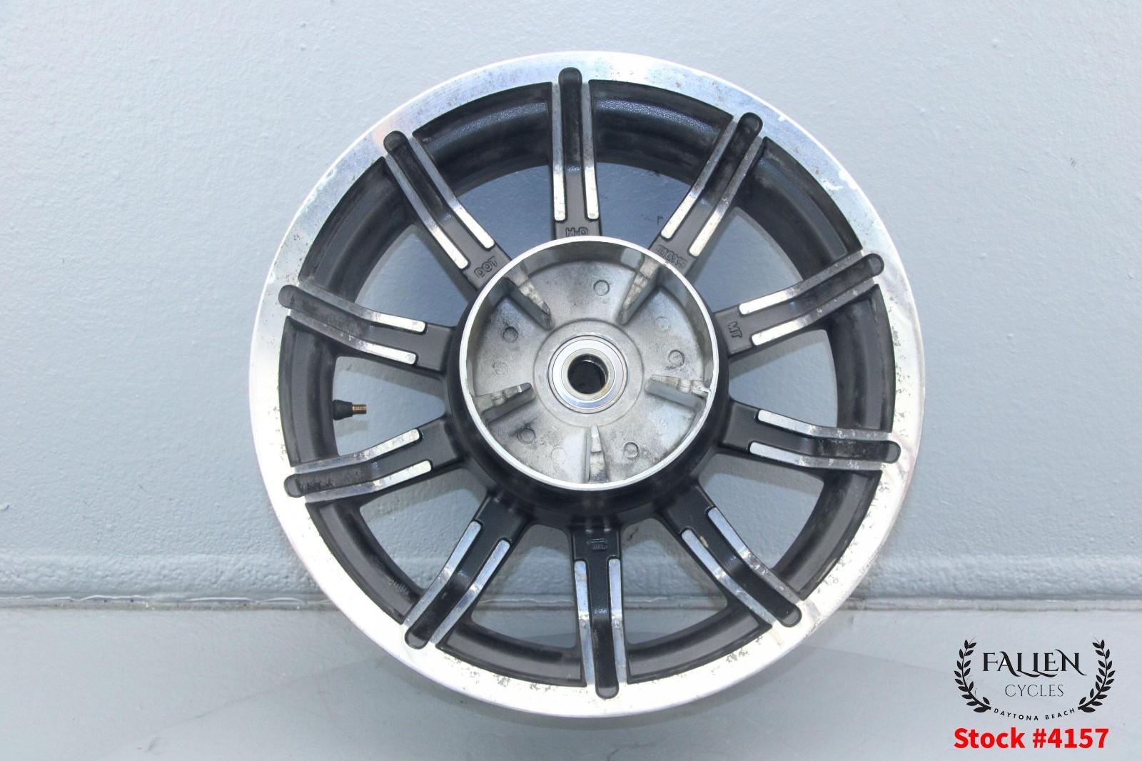 2015 Harley Electra Glide 16″ x 5.00″ Rear Back Wheel Rim IMPELLER 25mm #4157