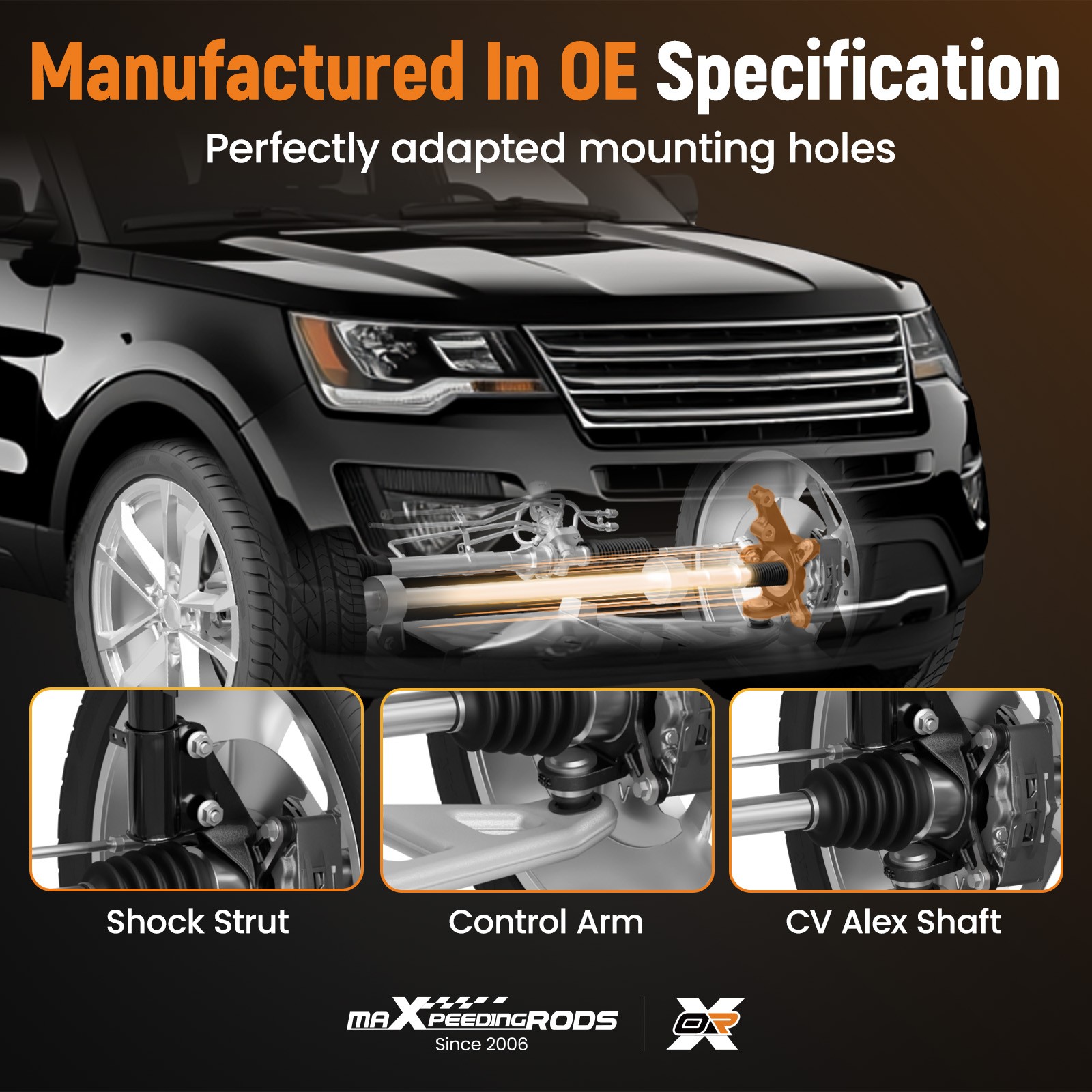 Front Steering Knuckle Assembly for Subaru Impreza XV Crosstrek 14-2019 698-136