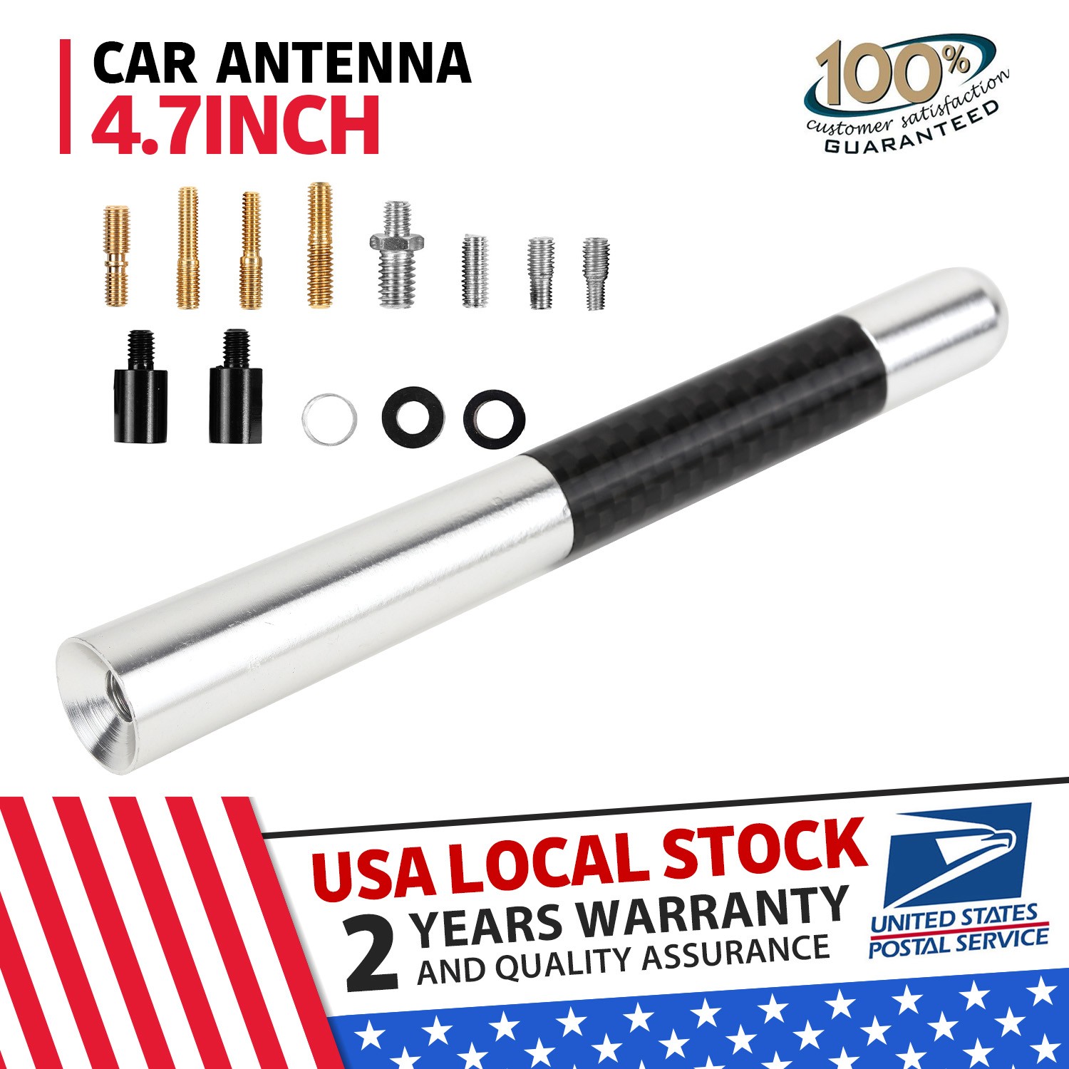 4.7INCH CAR AM/FM ANTENNA MAST RUBBER COPPER SCREW FITS 1995-2015 Toyota TACOMA