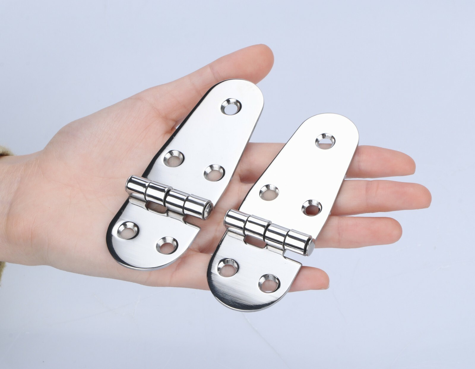 2Pcs Stainless Steel Strap Hinges for Cabinet Door Heavy Duty 4″ Butt Hinges