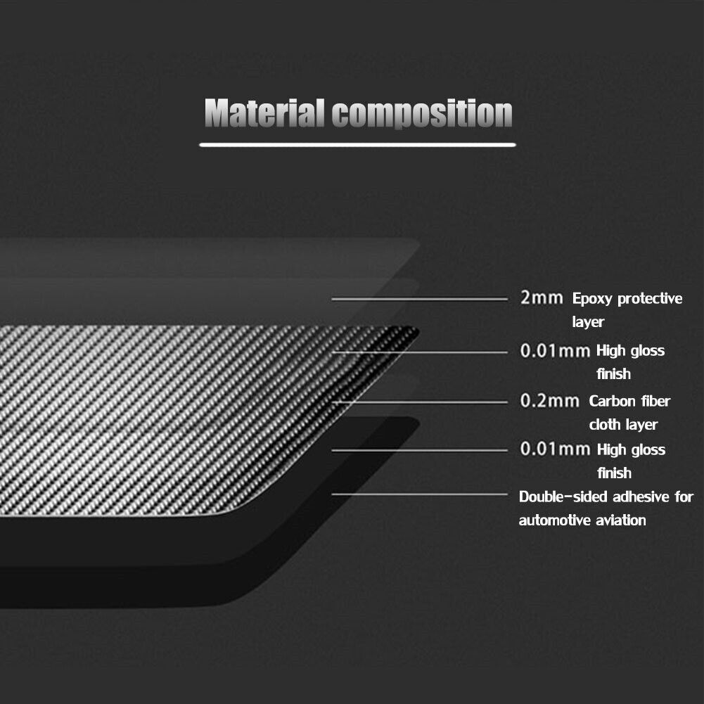 23×Carbon Fiber Interior Full Set Decorative Trim Kits For Tesla Model S 2012-20