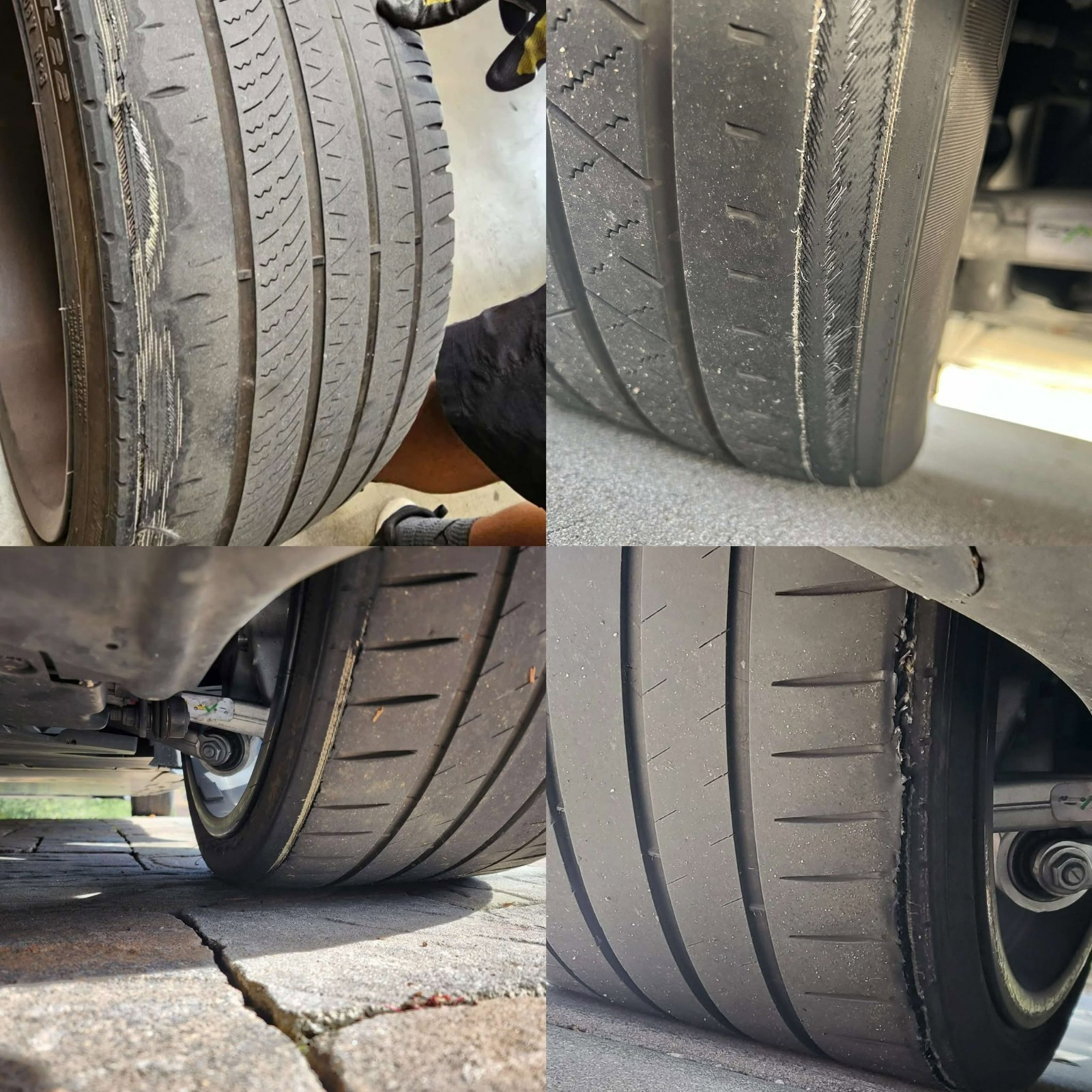 Tesla Model S Inner tire wear solution – Camber Shims 1.5 degree reduction