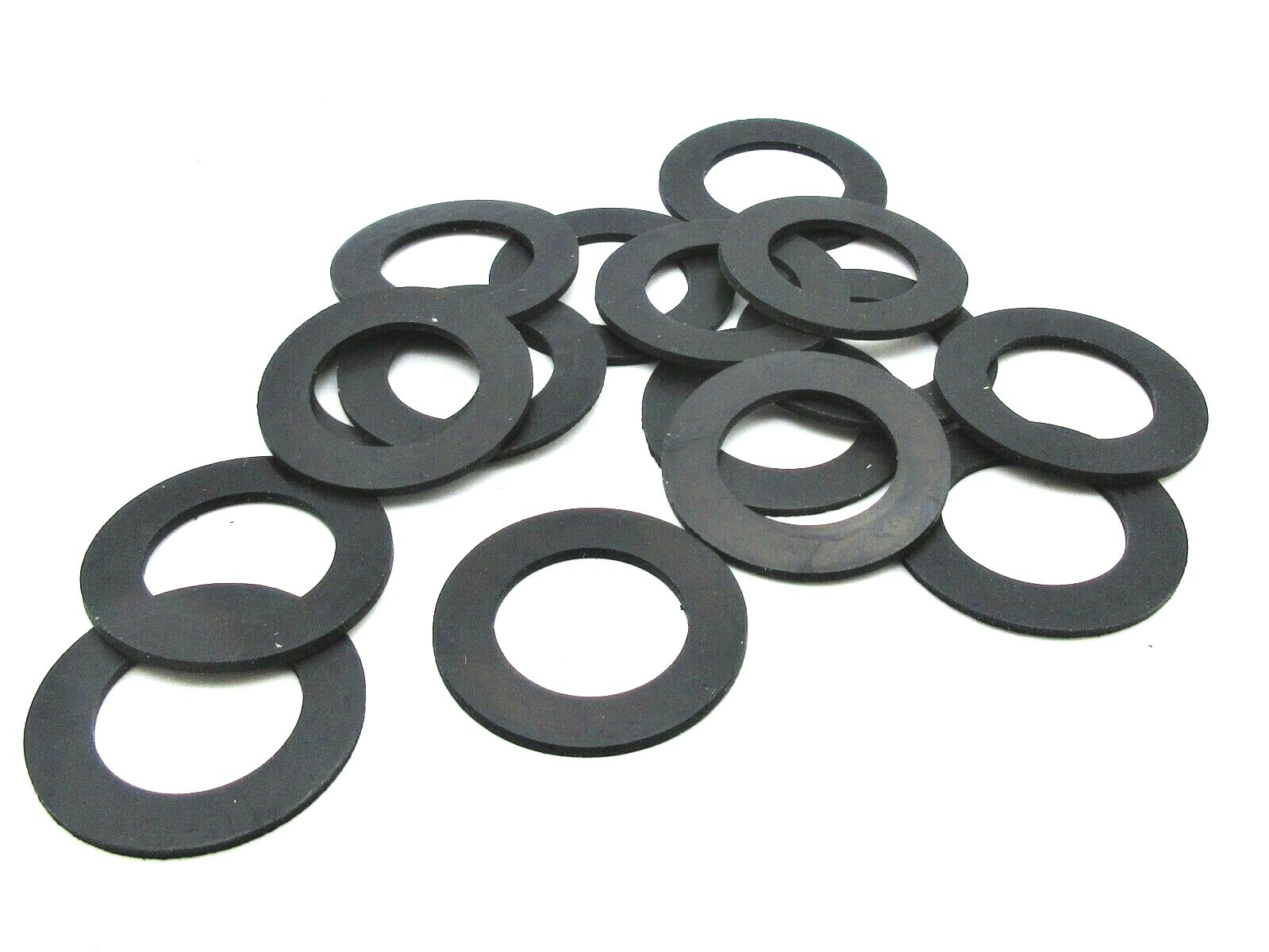 3/4″ id x 1 1/4″ od x 1/16″ Thick Black Flat Rubber Washers 12 per package
