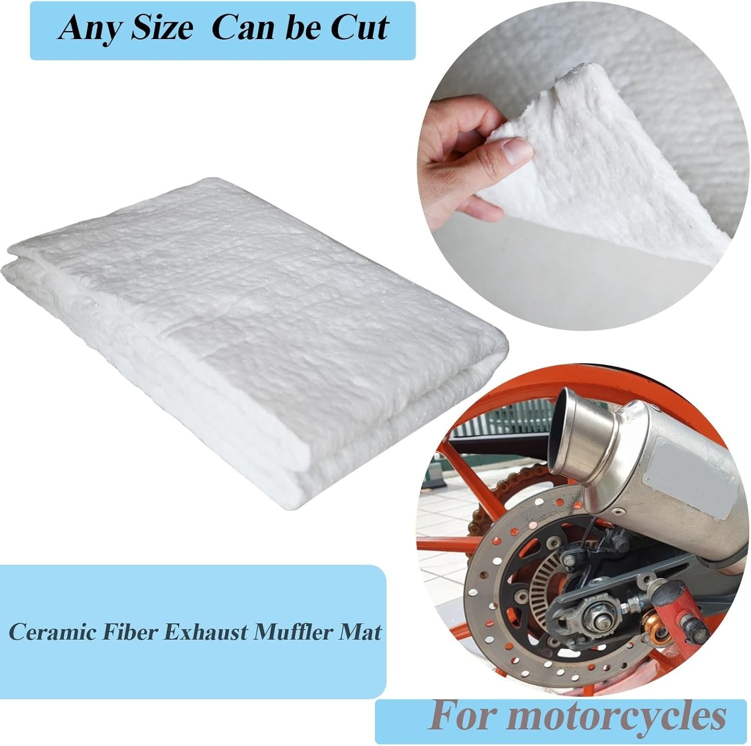 Ceramic Fiber Blanket Heat Resistant Mat 24″x16″ for Automotive Fast US Shipping