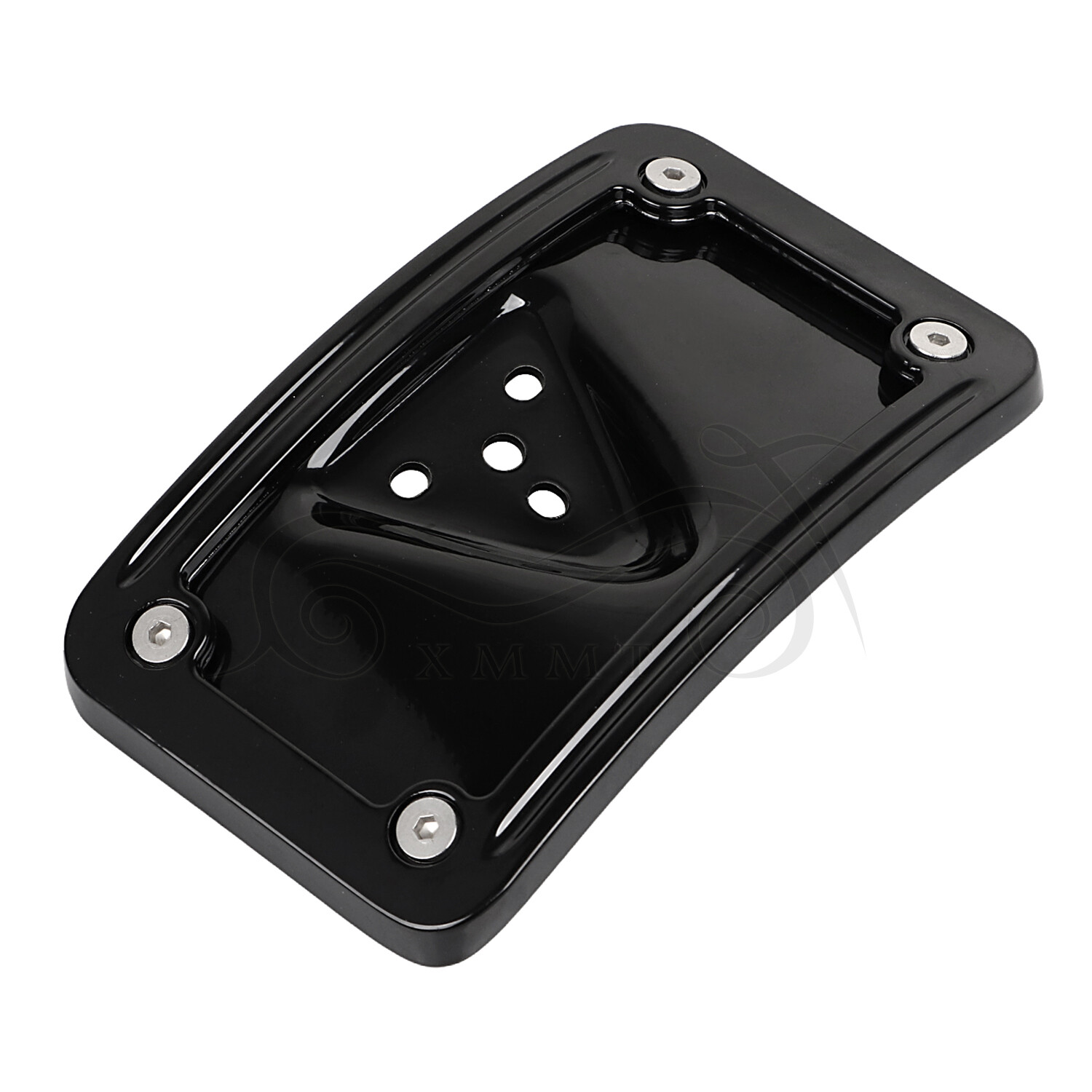 CNC Aluminum Curved Laydown License Plate Bracket For Harley Low Rider Sportster