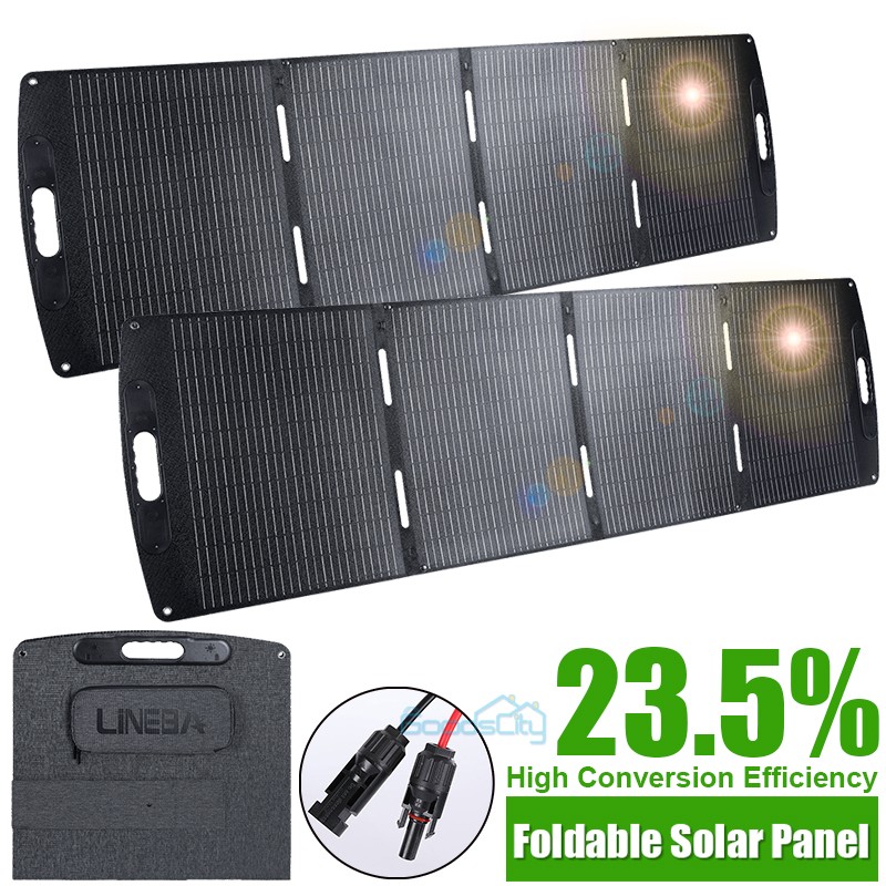 NEW IP65 Solar Panel Portable & Foldable 100W/200W/400W for RV Camping Home