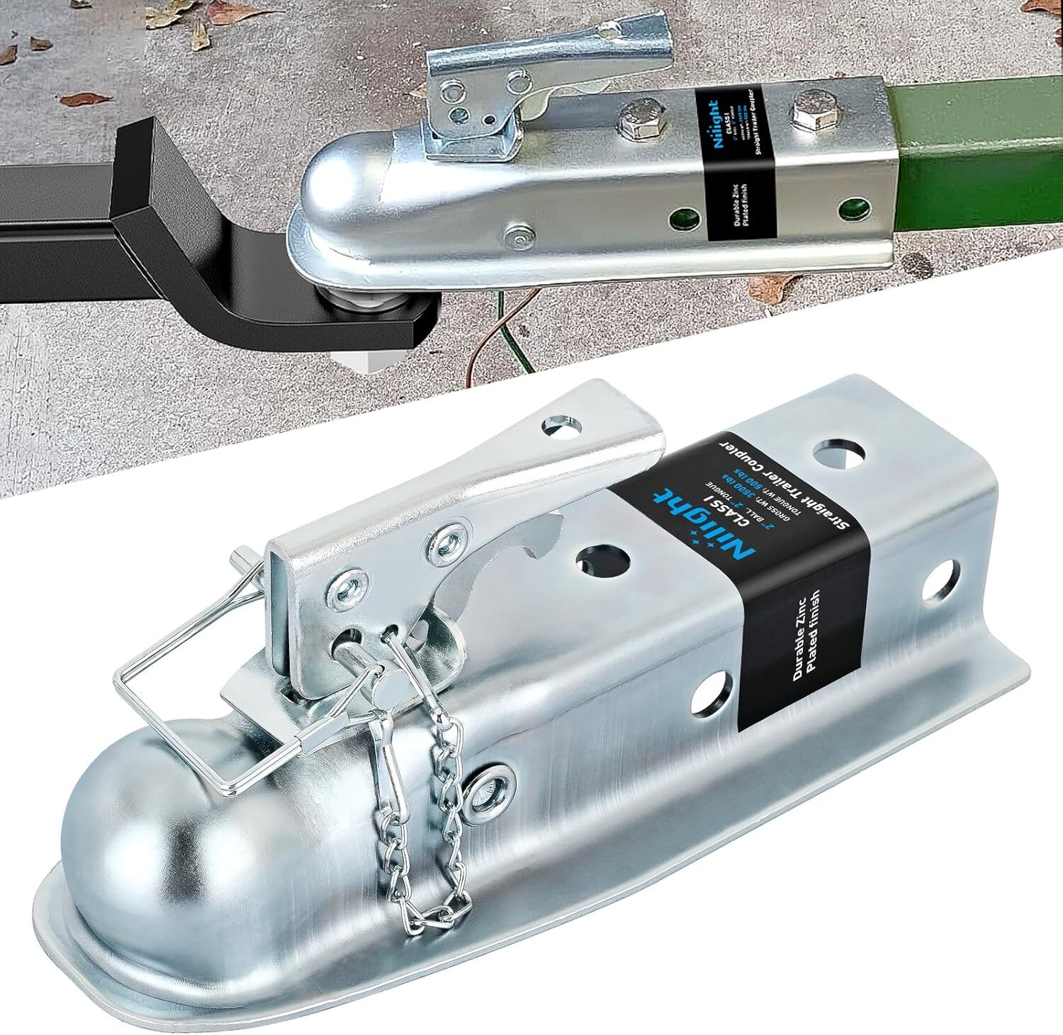 Nilight Straight Trailer Coupler or A-Frame Trailer Coupler 9 types choice
