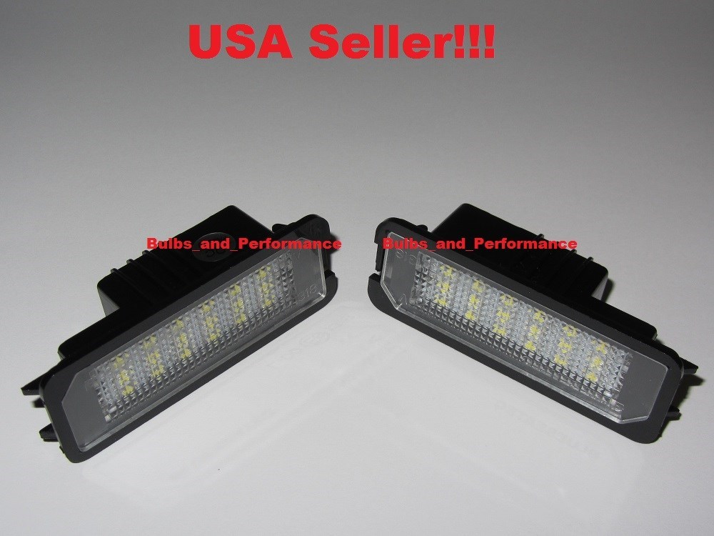 LED LICENSE PLATE LIGHTS for 2013 2014 VOLKSWAGEN VW GOLF / GTI MK7