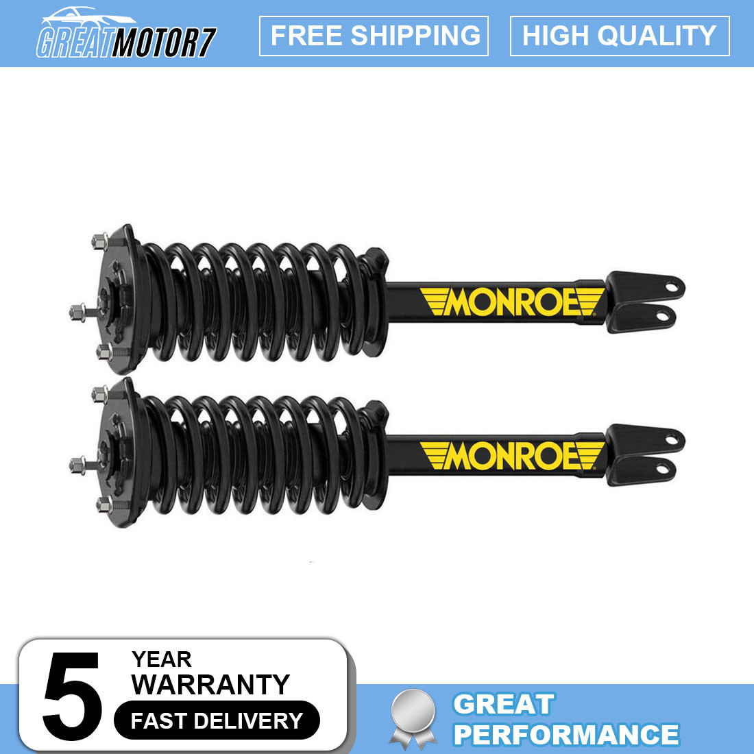 Monroe OE Front Struts Assembly For 2007-2017 Lexus LS460 Lifetime Warranty