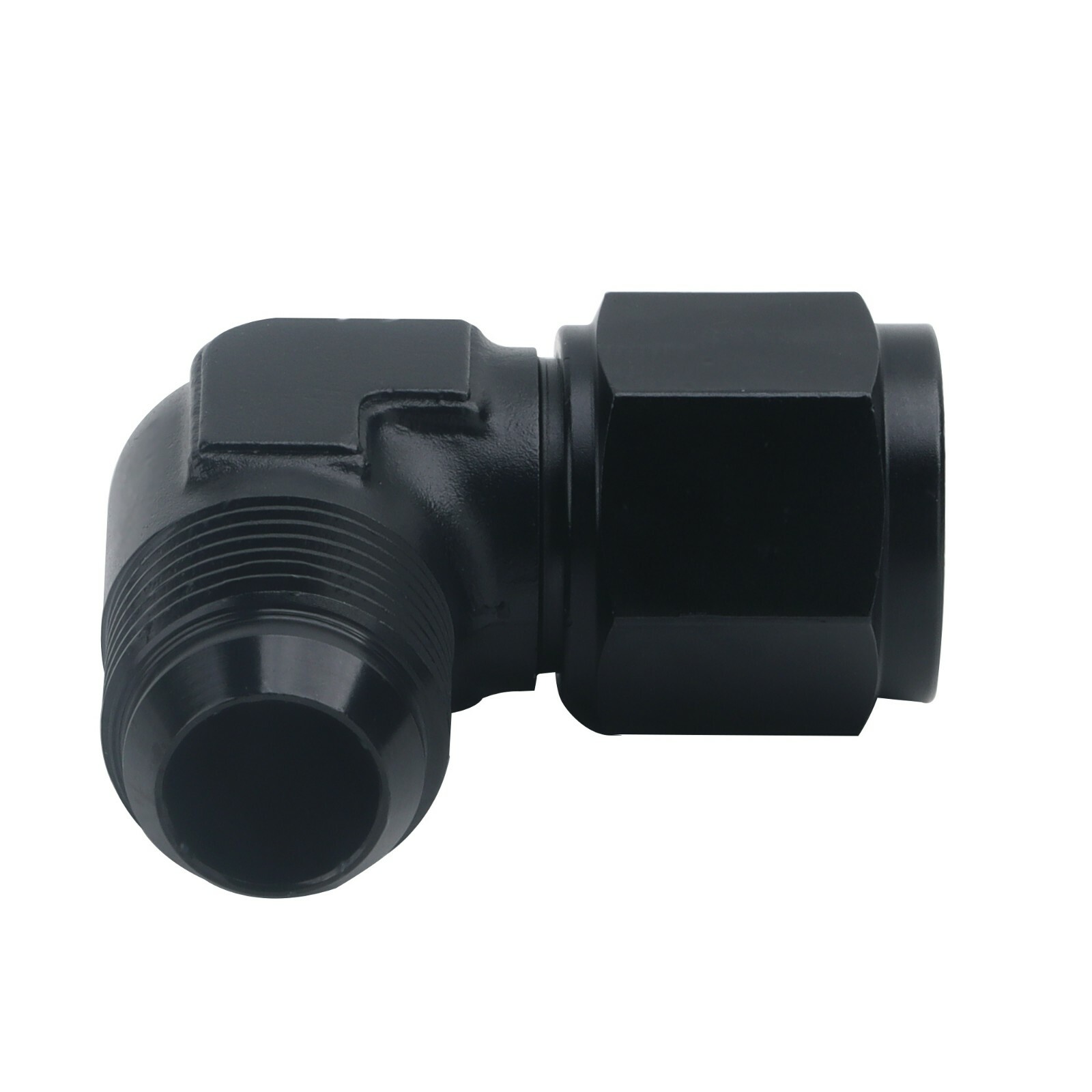4AN Female to 4AN Male Flare Swivel Hose Fitting Adapter 90° Degree Aluminium